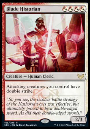 (165) Magic The Gathering Strixhaven: School of Mages Single: Blade Historian  Rare