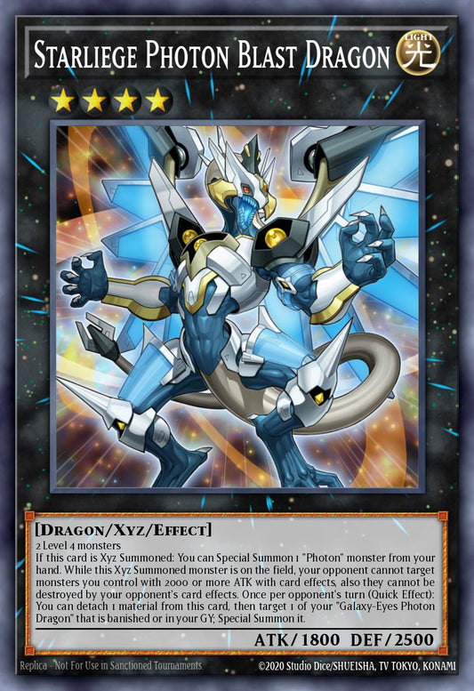 (034) YuGiOh TCG MP25: 2025 Mega-Pack Tin Single: Starliege Photon Blast Dragon  Starlight Rare