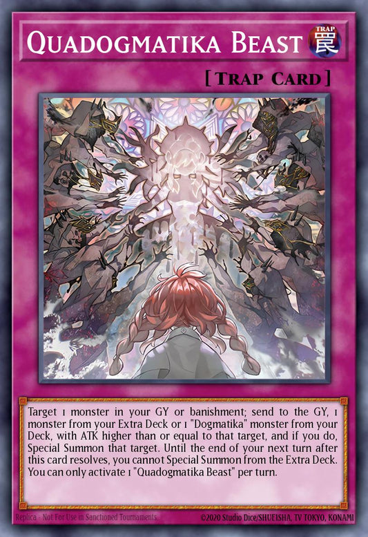 (078) YuGiOh TCG DOOD: Doom of Dimensions Single: Quadogmatika Beast  Common