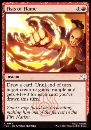 (166) Magic The Gathering Magic: The Gathering | Avatar: The Last Airbender: Eternal Single: Fists of Flame  Common