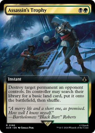(166) Magic The Gathering Universes Beyond: Assassin's Creed: Extras Single: Assassin's Trophy (V.1)  Holo Rare