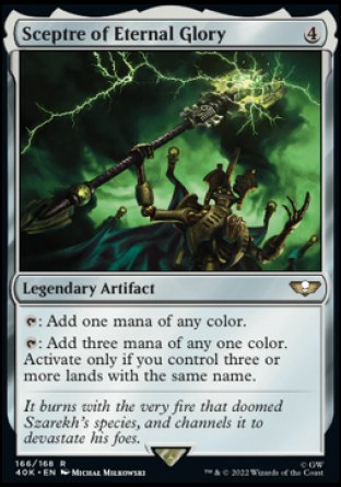 (166) Magic The Gathering Universes Beyond: Warhammer 40000 Single: Sceptre of Eternal Glory  Rare