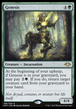 (166/254) Magic The Gathering Modern Horizons Single: Genesis Holo Rare