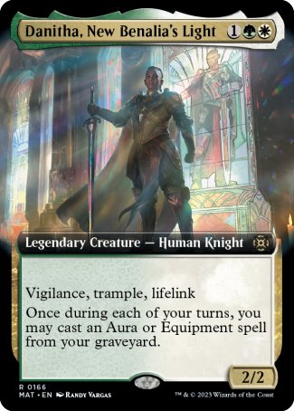 (166) Magic The Gathering March of the Machine: The Aftermath: Extras Single: Danitha, New Benalia's Light (V.3)  Rare
