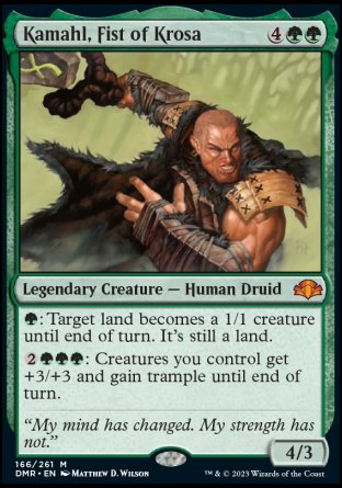 (166) Magic The Gathering Dominaria Remastered Single: Kamahl, Fist of Krosa  Mythic