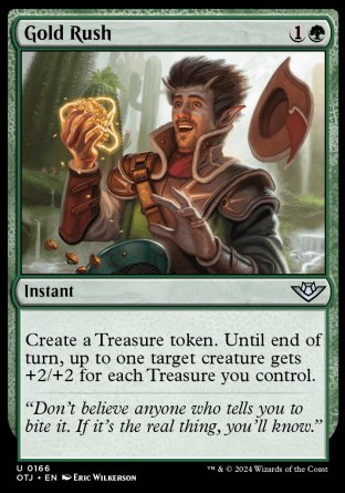 (166) Magic The Gathering Outlaws of Thunder Junction Single: Gold Rush  Holo Uncommon