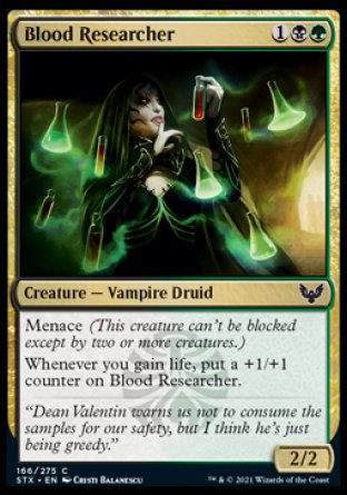 (166) Magic The Gathering Strixhaven: School of Mages Single: Blood Researcher  Common