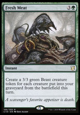 (166) Magic The Gathering Commander 2019 Single: Fresh Meat  Rare