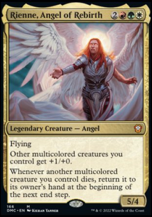 (166) Magic The Gathering Commander: Dominaria United Single: Rienne, Angel of Rebirth Holo Mythic