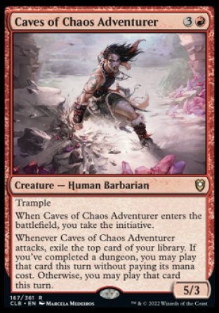 (167) Magic The Gathering Commander Legends: Battle for Baldur's Gate Single: Caves of Chaos Adventurer  Rare