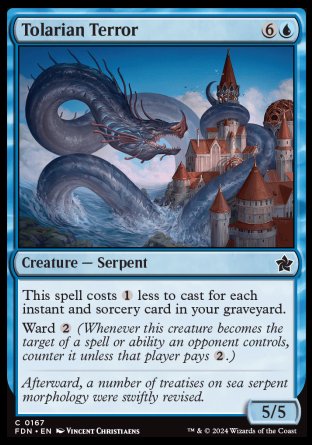(167) Magic The Gathering Magic: The Gathering Foundations Single: Tolarian Terror  Common
