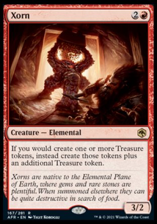 (167) Magic The Gathering Adventures in the Forgotten Realms Single: Xorn Holo Rare