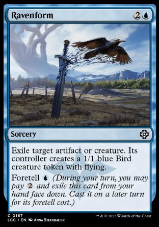 (167) Magic The Gathering Commander: The Lost Caverns of Ixalan Single: Ravenform  Common