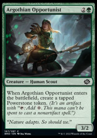 (167) Magic The Gathering The Brothers' War Single: Argothian Opportunist  Common