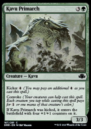 (167) Magic The Gathering Dominaria Remastered Single: Kavu Primarch Holo Common