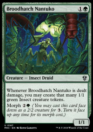 (167) Magic The Gathering Commander: Murders at Karlov Manor Single: Broodhatch Nantuko  Uncommon