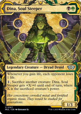 (167) Magic The Gathering Multiverse Legends Single: Dina, Soul Steeper (V.4) Holo Uncommon