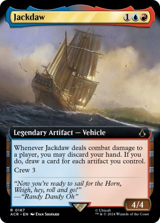 (167) Magic The Gathering Universes Beyond: Assassin's Creed: Extras Single: Jackdaw (V.1)  Rare
