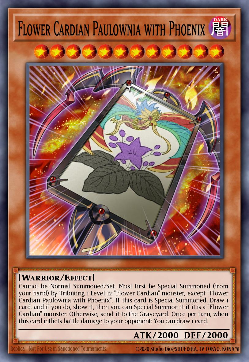 (134) YuGiOh TCG DLCS: Dragons of Legend: The Complete Series Single: Flower Cardian Paulownia with Phoenix  Common