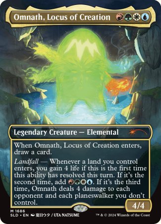 (1686) Magic The Gathering Secret Lair Drop Series Single: Omnath, Locus of Creation Holo Mythic