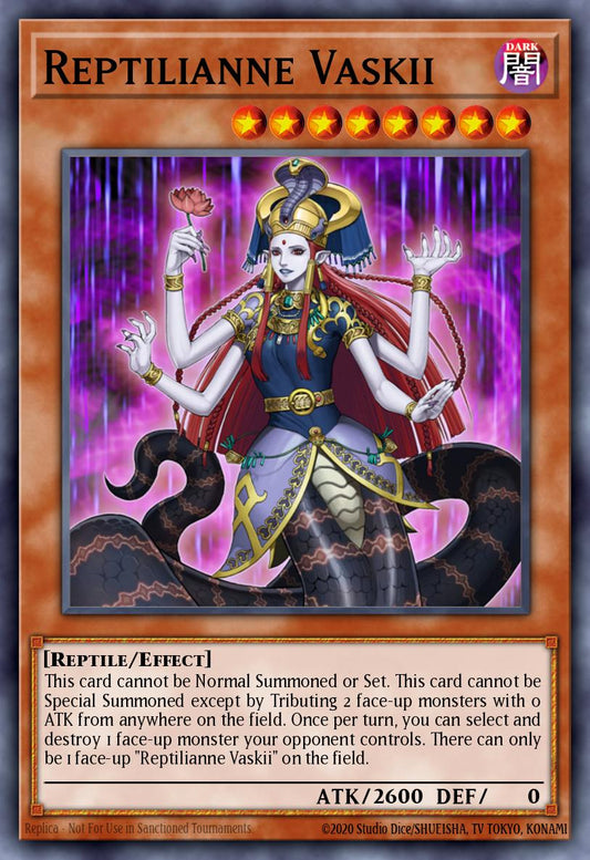 (018) YuGiOh TCG ABPF: Absolute Powerforce Single: Reptilianne Vaskii  Rare