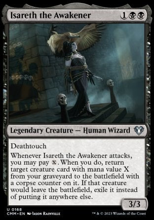 (168) Magic The Gathering Commander Masters Single: Isareth the Awakener  Uncommon
