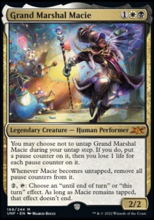 (168) Magic The Gathering Unfinity Single: Grand Marshal Macie  Mythic