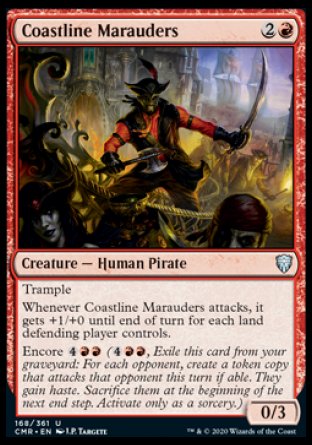 (168/361) Magic The Gathering Commander Legends Single: Coastline Marauders  Uncommon