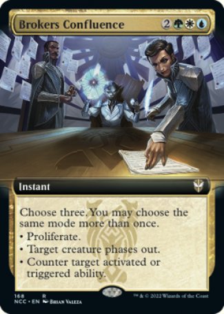 (168) Magic The Gathering Commander: Streets of New Capenna: Extras Single: Brokers Confluence  Rare