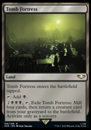 (168) Magic The Gathering Universes Beyond: Warhammer 40000 Single: Tomb Fortress Holo Rare
