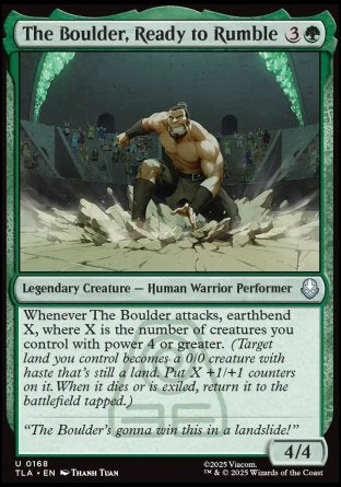 (168) Magic The Gathering Magic: The Gathering | Avatar: The Last Airbender Single: The Boulder, Ready to Rumble  Uncommon