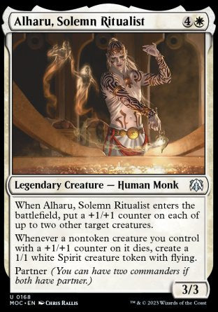 (168) Magic The Gathering Commander: March of the Machine Single: Alharu, Solemn Ritualist  Uncommon