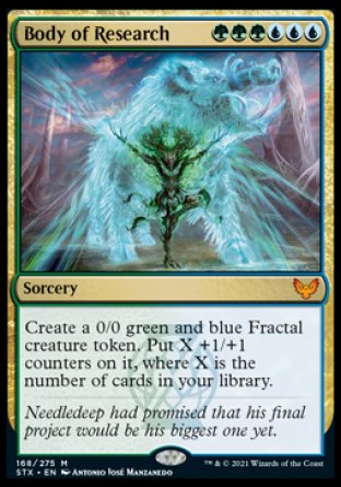 (168) Magic The Gathering Strixhaven: School of Mages Single: Body of Research Holo Mythic