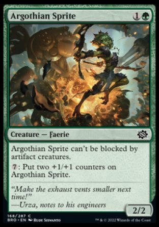 (168) Magic The Gathering The Brothers' War Single: Argothian Sprite  Common