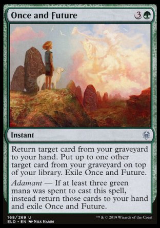 (168/269) Magic The Gathering Throne of Eldraine Single: Once and Future Holo Uncommon