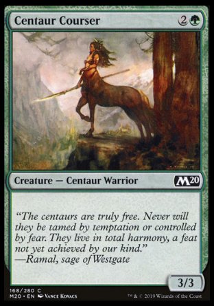 (168/280) Magic The Gathering Core 2020 Single: Centaur Courser  Common