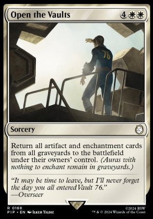 (168) Magic The Gathering Universes Beyond: Fallout Single: Open the Vaults  Holo Rare