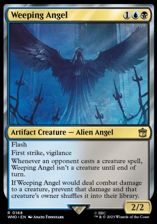 (168) Magic The Gathering Universes Beyond: Doctor Who Single: Weeping Angel  Rare