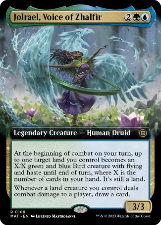 (168) Magic The Gathering March of the Machine: The Aftermath: Extras Single: Jolrael, Voice of Zhalfir (V.3) Holo Rare