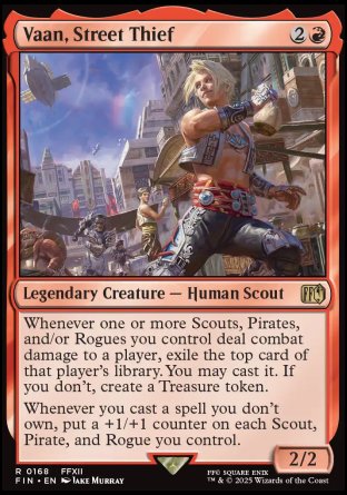 (168) Magic The Gathering Magic: The Gathering - FINAL FANTASY Single: Vaan, Street Thief  Rare