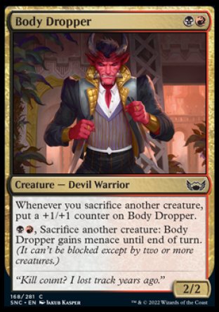 (168) Magic The Gathering Streets of New Capenna Single: Body Dropper  Common
