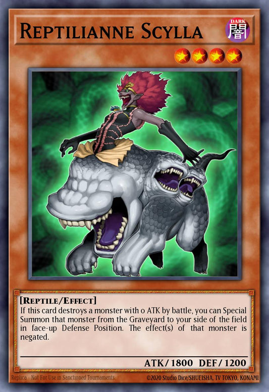 (022) YuGiOh TCG SOVR: Stardust Overdrive Single: Reptilianne Scylla  Common