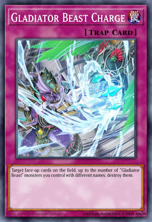 (193) YuGiOh TCG MP20: 2020 Tin of Lost Memories Mega Pack Single: Gladiator Beast Charge  Common