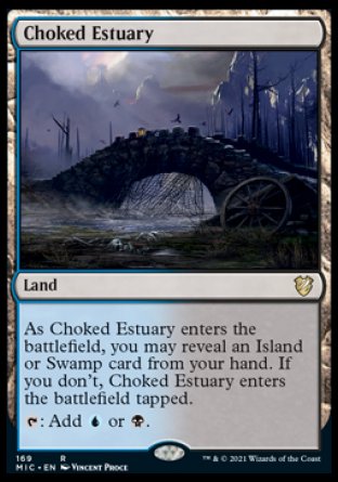 (169) Magic The Gathering Commander: Innistrad: Midnight Hunt Single: Choked Estuary  Rare