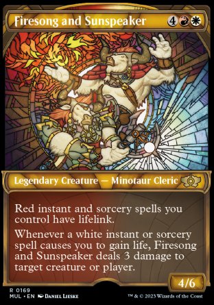 (169) Magic The Gathering Multiverse Legends Single: Firesong and Sunspeaker (V.4) Holo Rare