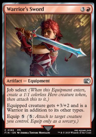 (169) Magic The Gathering Magic: The Gathering - FINAL FANTASY Single: Warrior's Sword  Common
