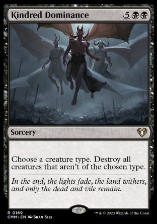 (169) Magic The Gathering Commander Masters Single: Kindred Dominance  Rare