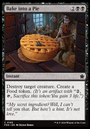 (169) Magic The Gathering Magic: The Gathering Foundations Single: Bake into a Pie  Common