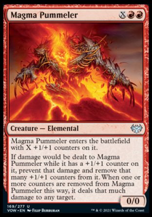 (169) Magic The Gathering Innistrad: Crimson Vow Single: Magma Pummeler  Uncommon