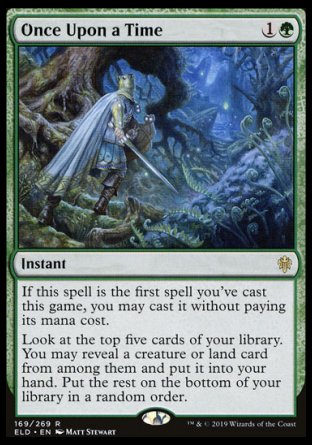 (169/269) Magic The Gathering Throne of Eldraine Single: Once Upon a Time Holo Rare